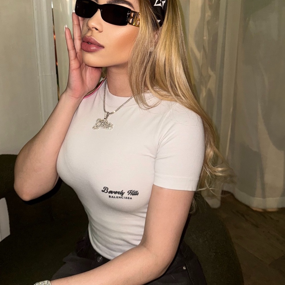 Balenciaga Fitted White T-Shirt